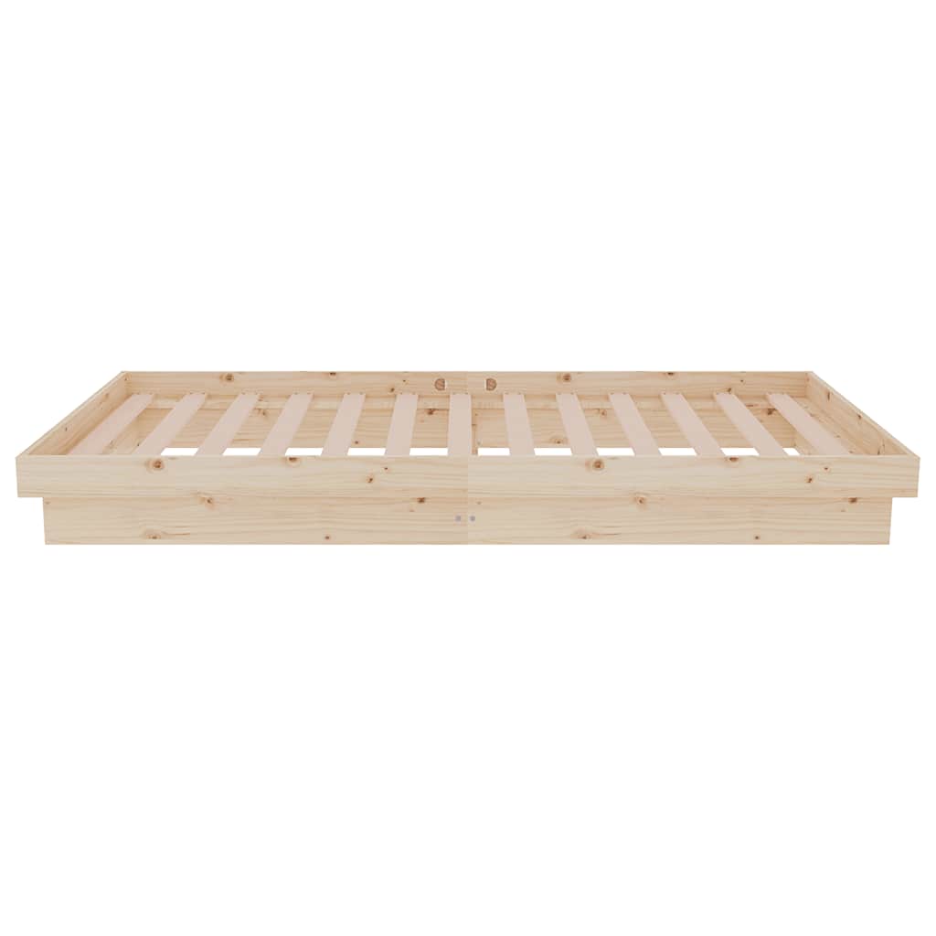 Bed Frame without Mattress Solid Wood Single