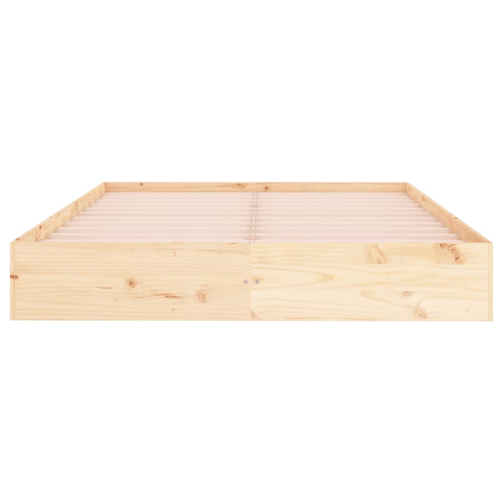 Bed Frame without Mattress Solid Wood 180x200 cm Super King Super King Size