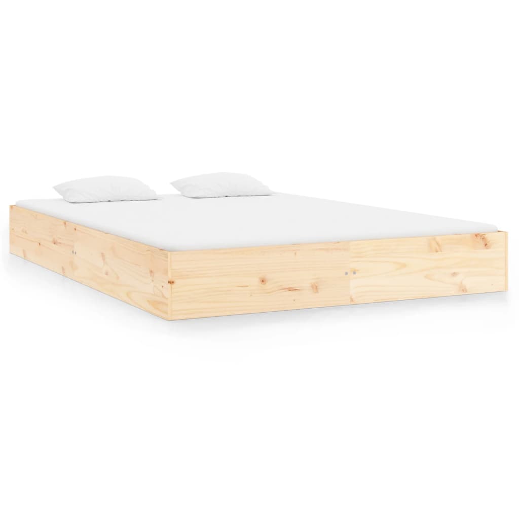 Bed Frame without Mattress Solid Wood 120x200 cm