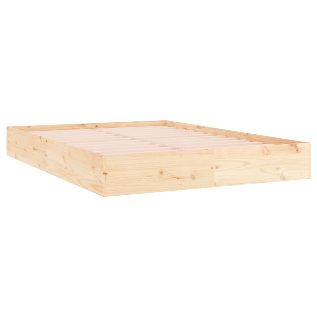 Bed Frame without Mattress Solid Wood 120x200 cm