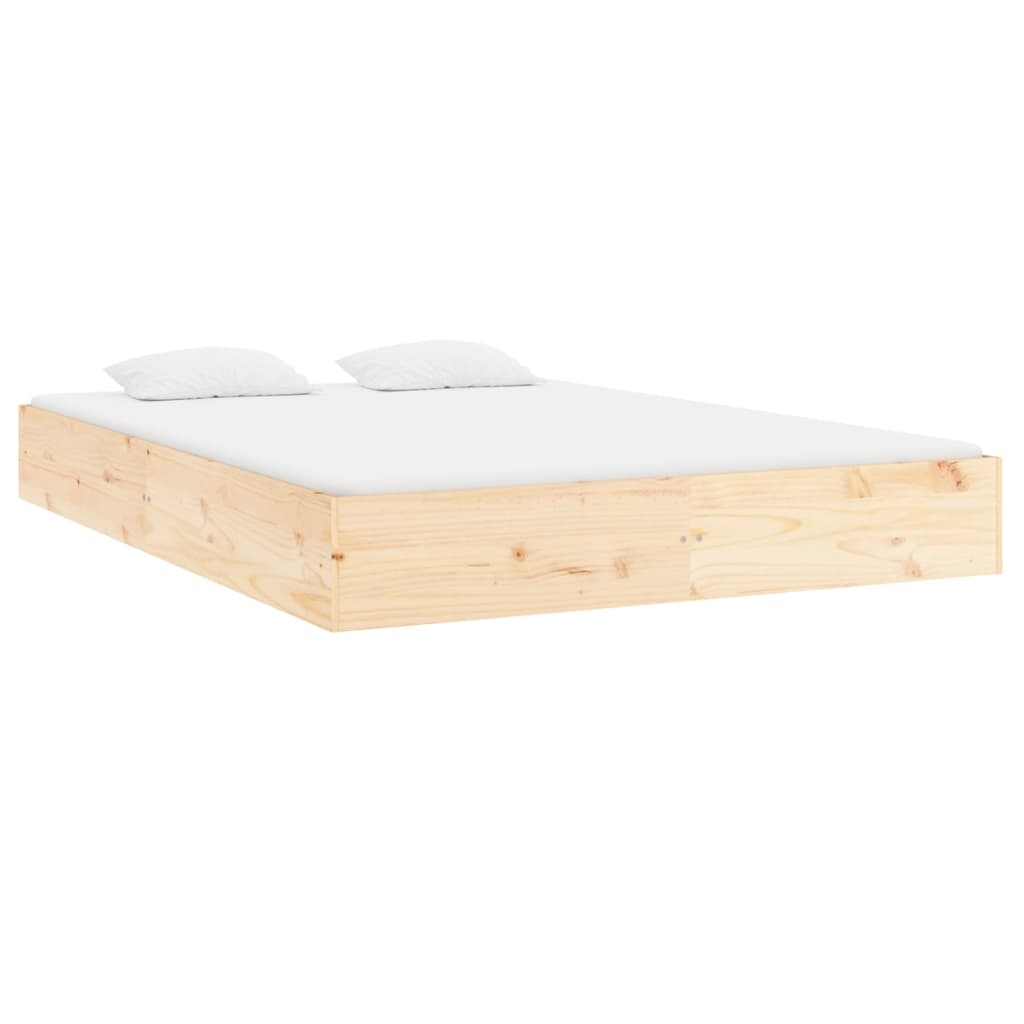 Bed Frame without Mattress Solid Wood 120x200 cm