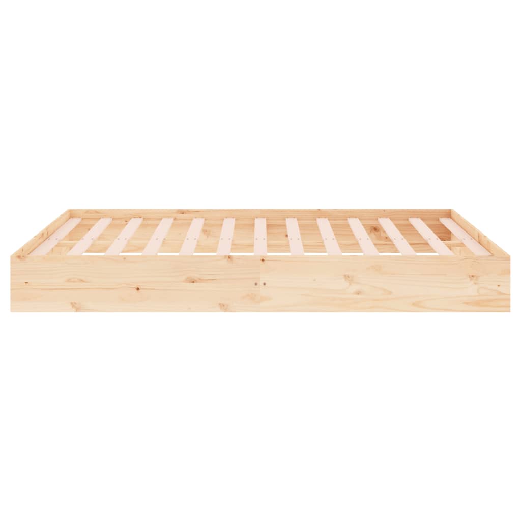 Bed Frame without Mattress Solid Wood 120x200 cm