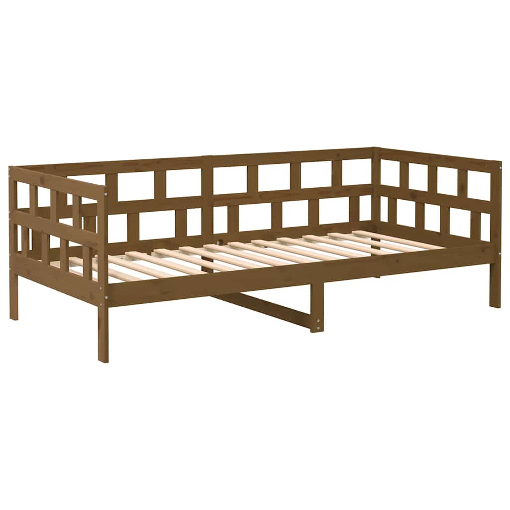 Day Bed without Mattress Honey Brown Solid Wood Pine 80x200 cm