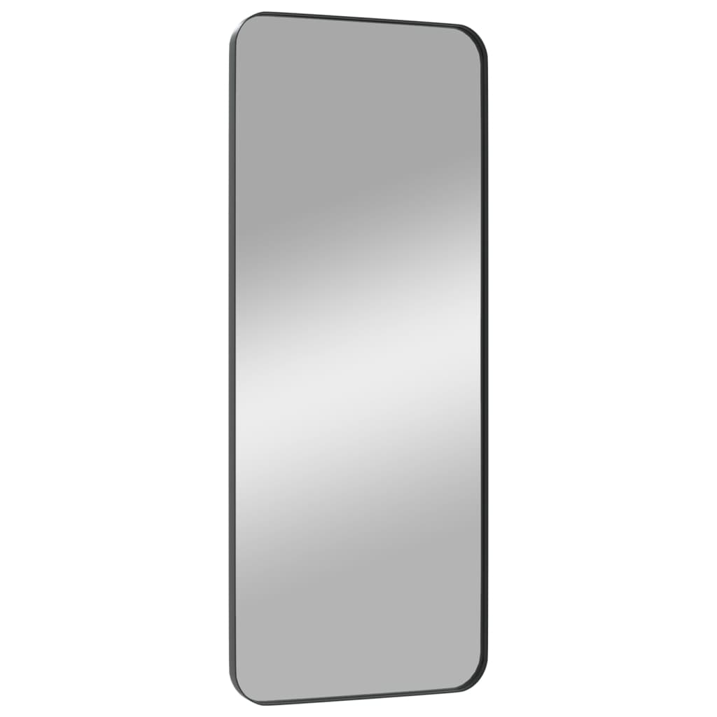 Wall-mounted Mirror Black 40x100 cm Rectangle