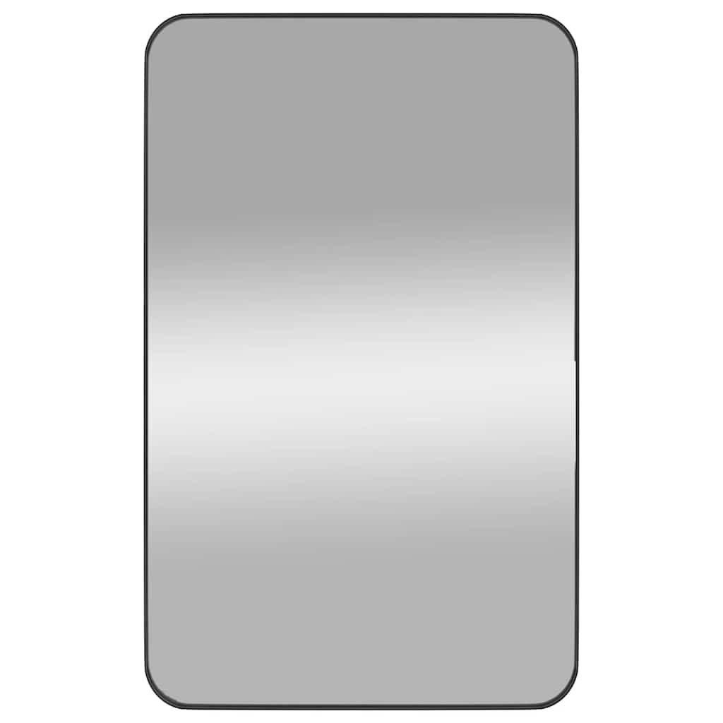 vidaXL Wall-mounted Mirror Black 50x80 cm Rectangle