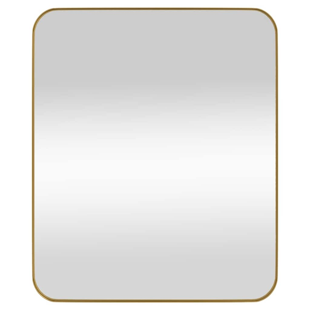 vidaXL Wall-mounted Mirror Gold 50x60 cm Rectangle