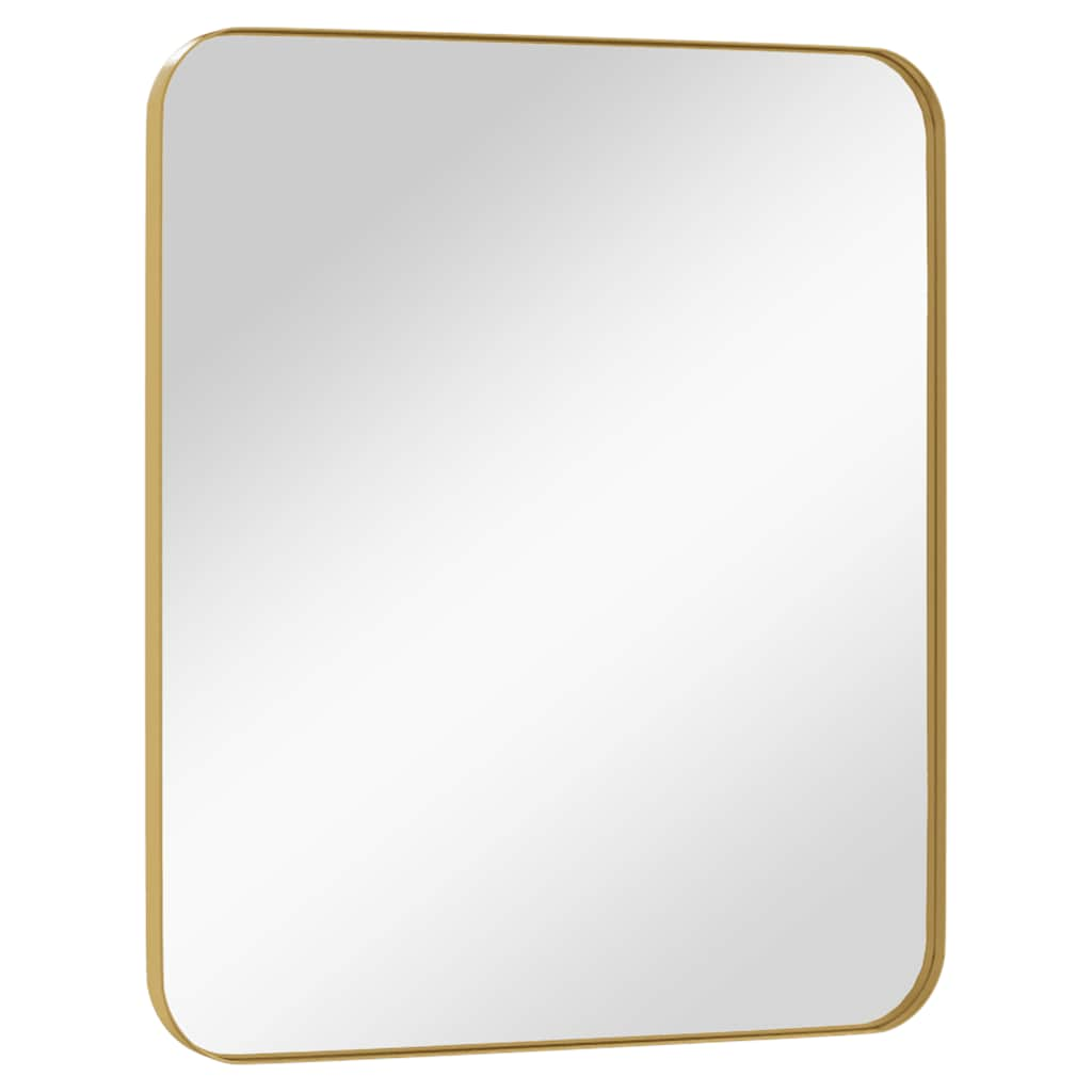 vidaXL Wall-mounted Mirror Gold 50x60 cm Rectangle