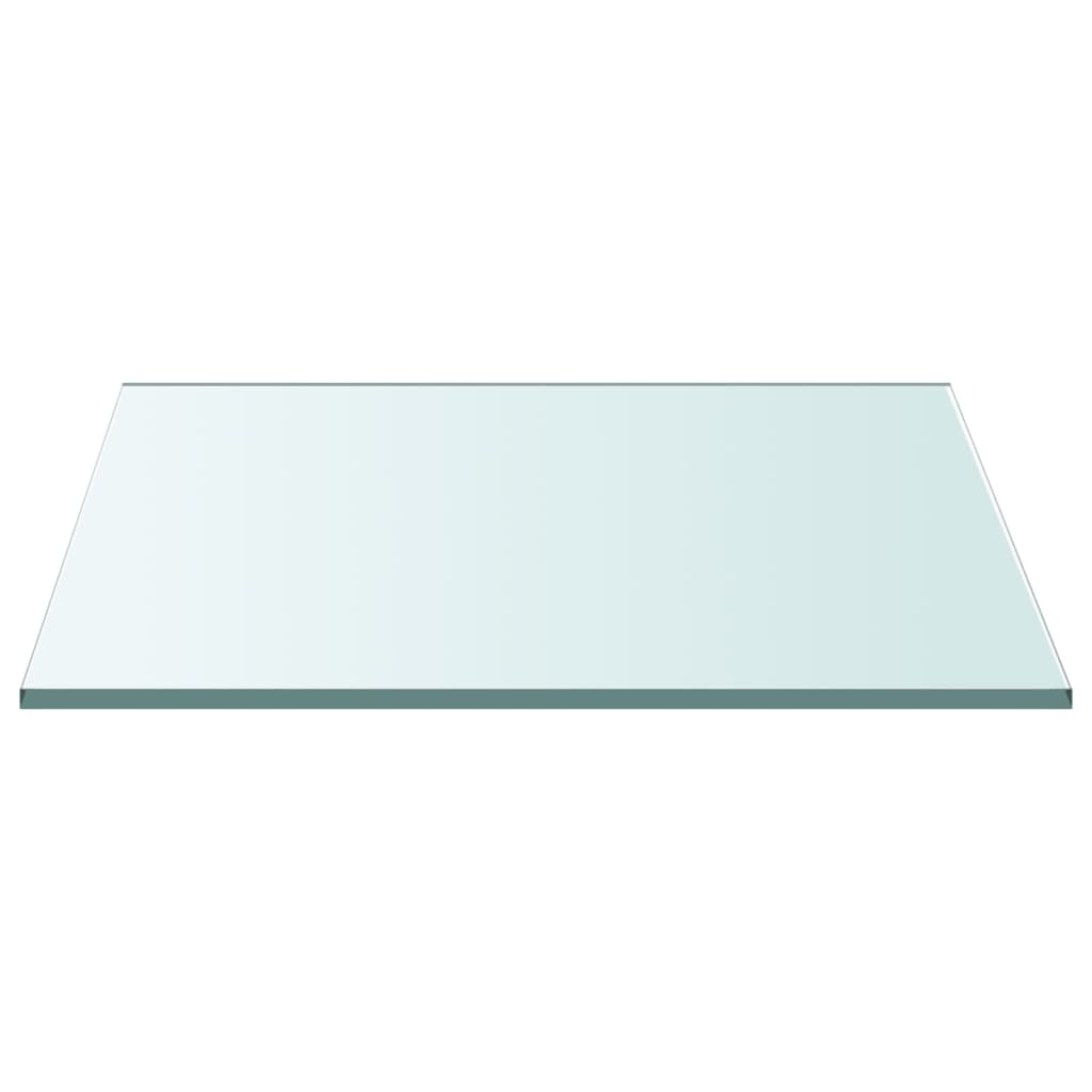 vidaXL Table Top Transparent 30x30 cm Tempered Glass