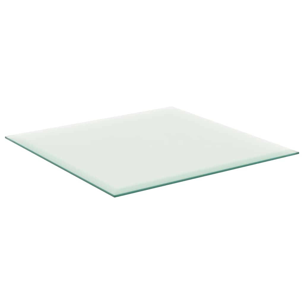Table Top Transparent 40x40 cm Tempered Glass
