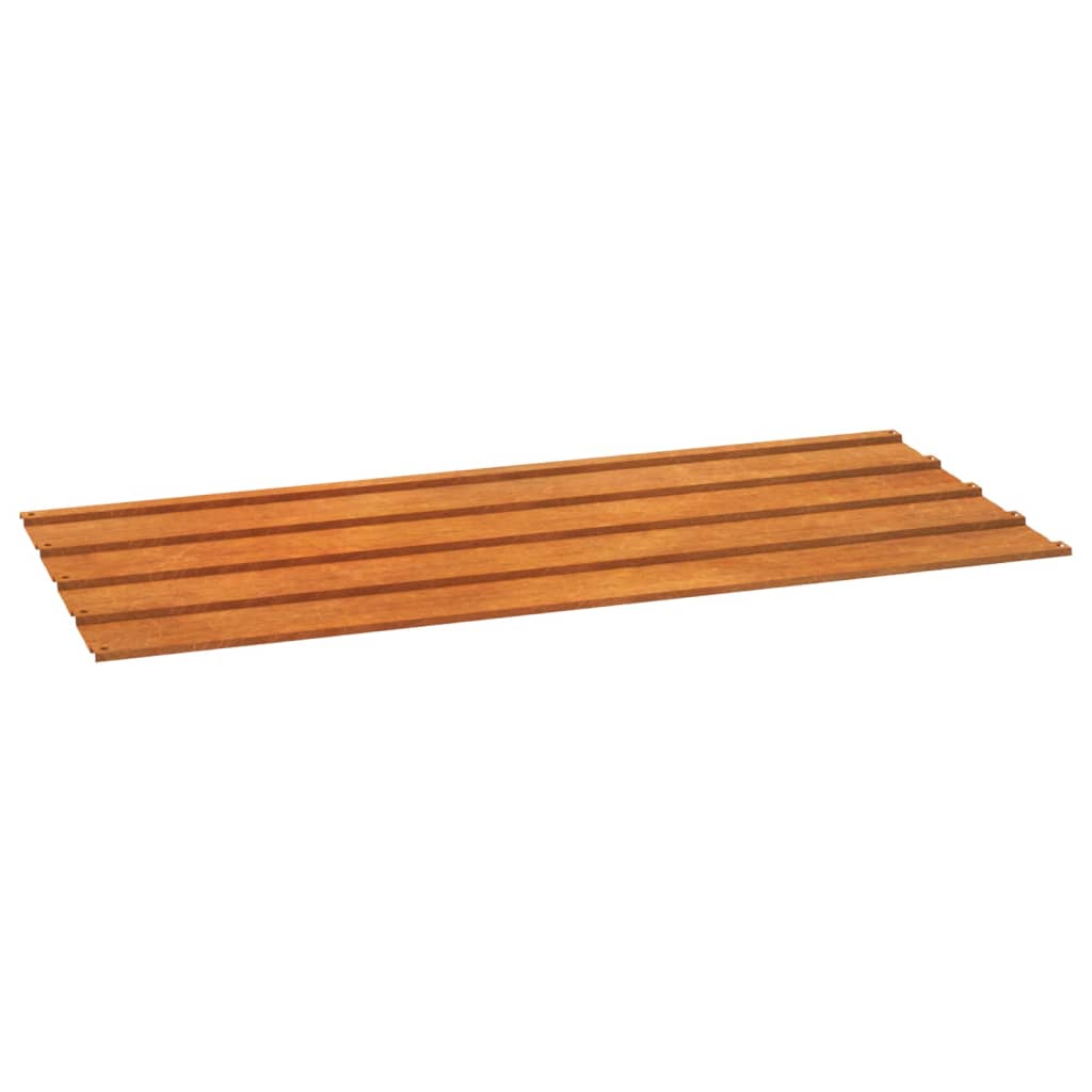 vidaXL Roof Panels 12 pcs Rusty 100x44 cm Corten Steel