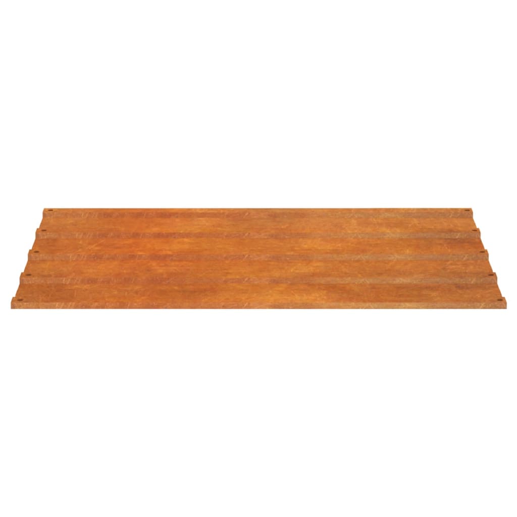 vidaXL Roof Panels 12 pcs Rusty 100x44 cm Corten Steel