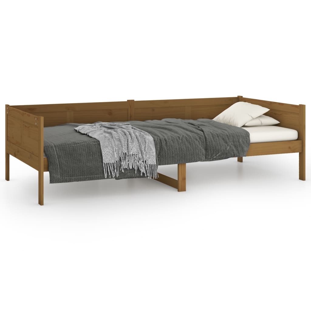 Day Bed | Honey brown | Solid pine wood | Single