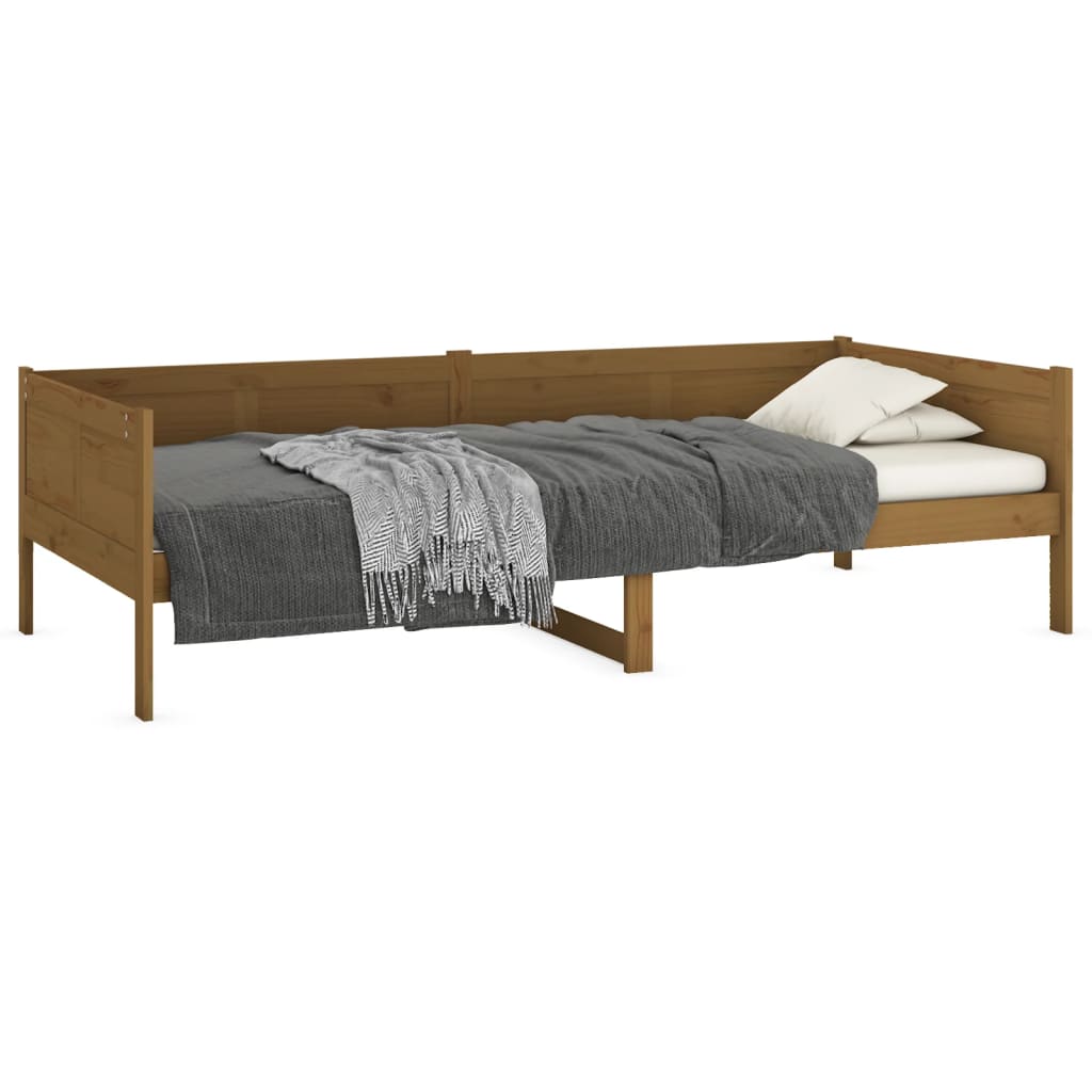 Day Bed | Honey brown | Solid pine wood | Single
