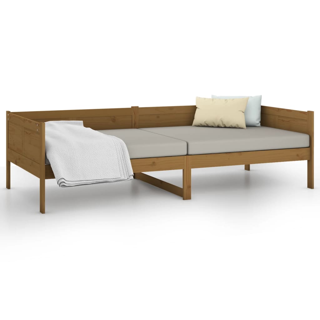 Day Bed | Honey brown | Solid pine wood | Single