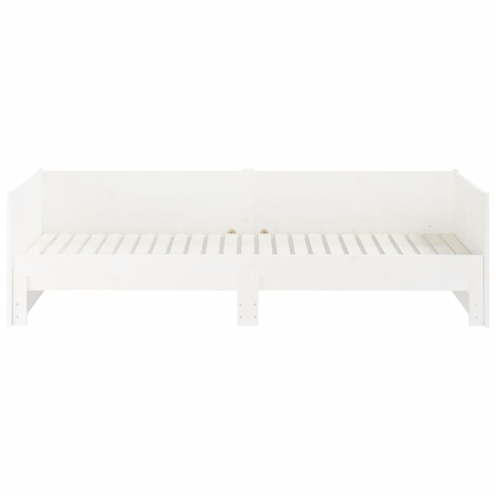 vidaXL Pull-out Day Bed without Mattress White 2x(90x200) cm