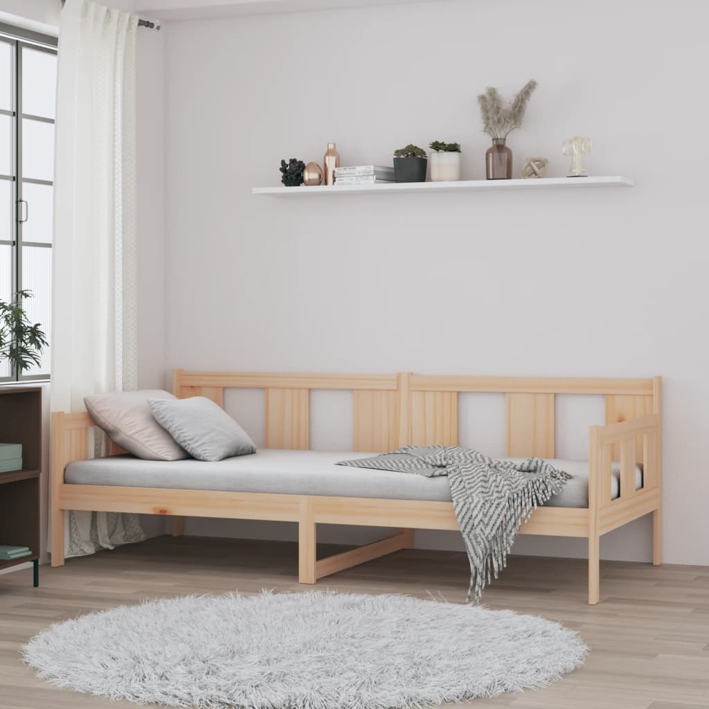 vidaXL Day Bed without Mattress Solid Wood Pine 90x200 cm