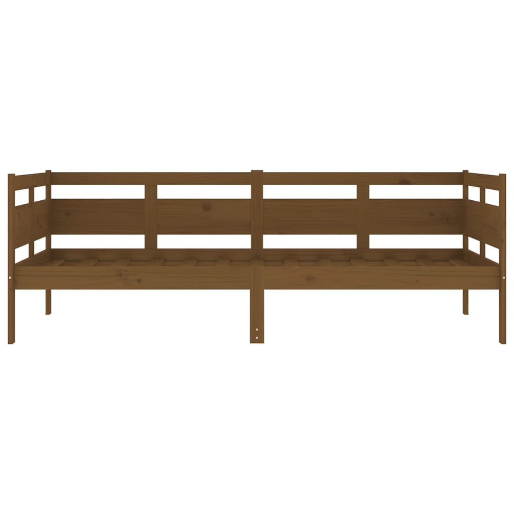 Day Bed | Honey Brown | Solid Pine Wood, Plywood | 90 x 190 cm