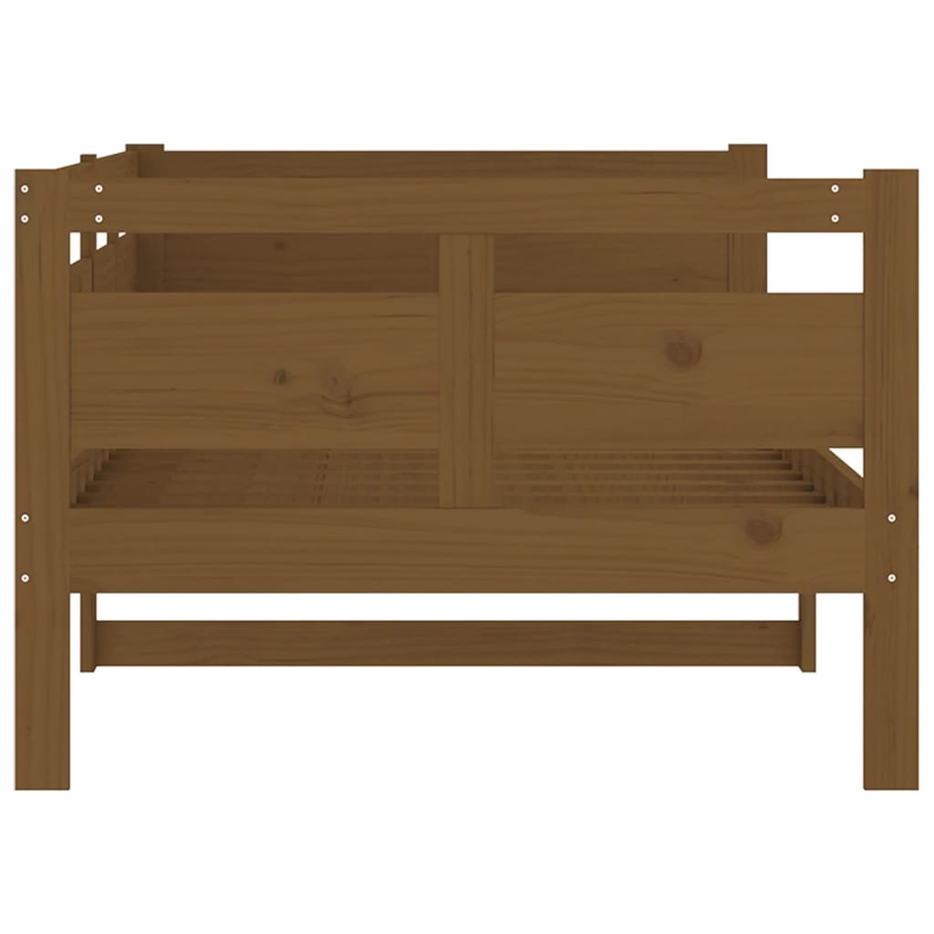 Day Bed | Honey Brown | Solid Pine Wood, Plywood | 90 x 190 cm