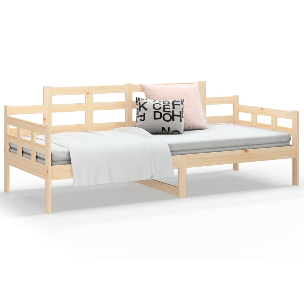 vidaXL Day Bed without Mattress Solid Wood Pine 90x200 cm