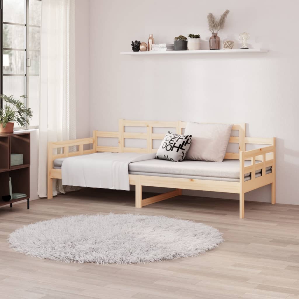 vidaXL Day Bed without Mattress Solid Wood Pine 90x200 cm