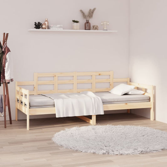 vidaXL Day Bed Solid Wood Pine 90x190 cm