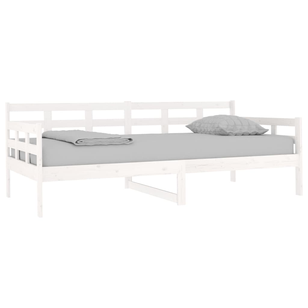 Day Bed | White | Solid pine wood | Single | Convertible