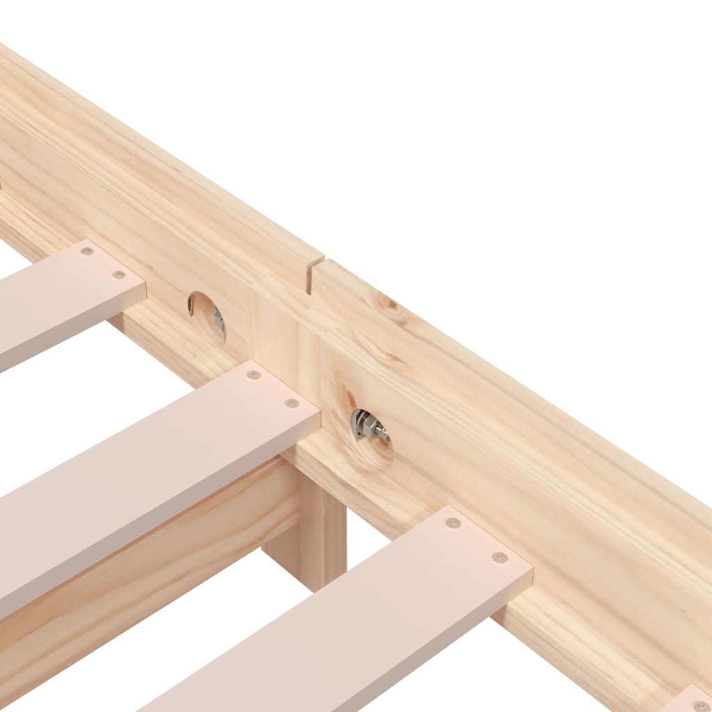 Stack Bed without Mattress 100x200 cm Solid Wood Pine