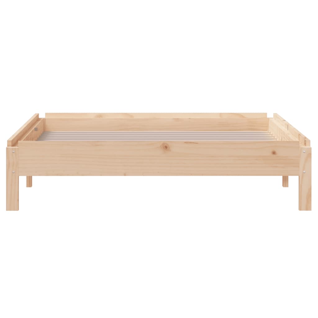 vidaXL Stack Bed without Mattress 90x190 cm Single Solid Wood Pine