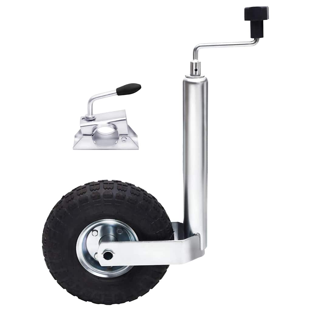 Jockey Wheel for Trailer with Split Clamp 48mm Galvanised Steel