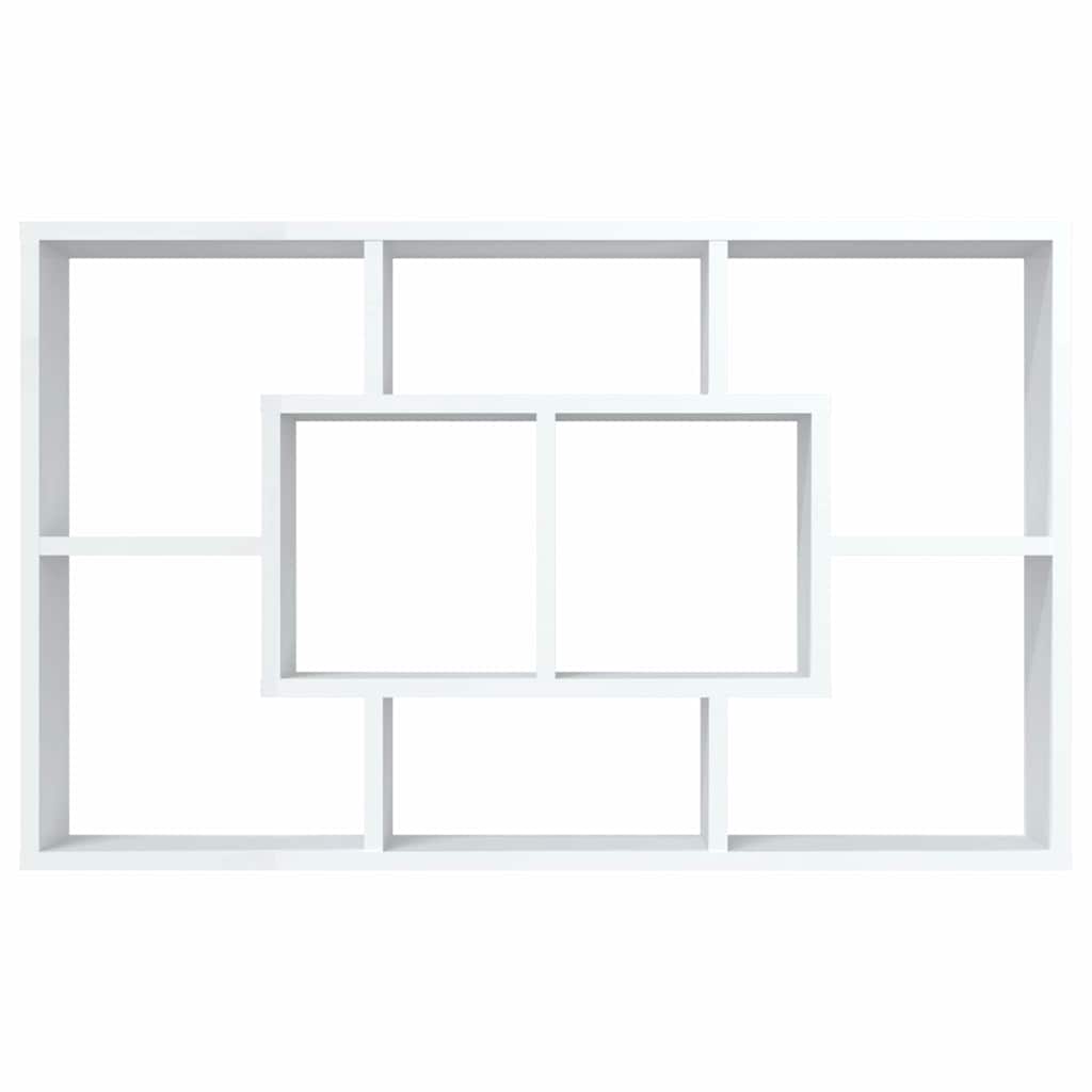 Wall Shelf White 85x16x52,5 cm Engineered Wood