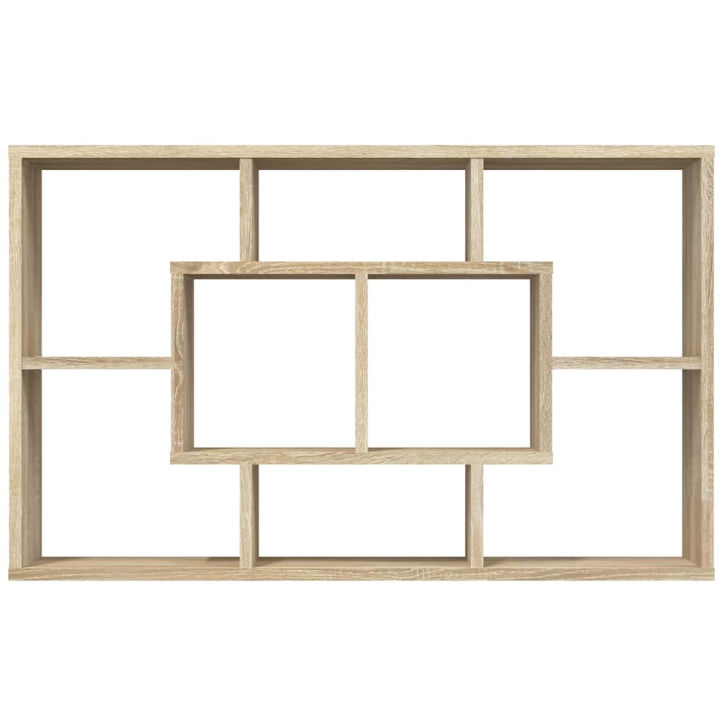 Wall Shelf Sonoma Oak 85x16x52,5 cm Engineered Wood