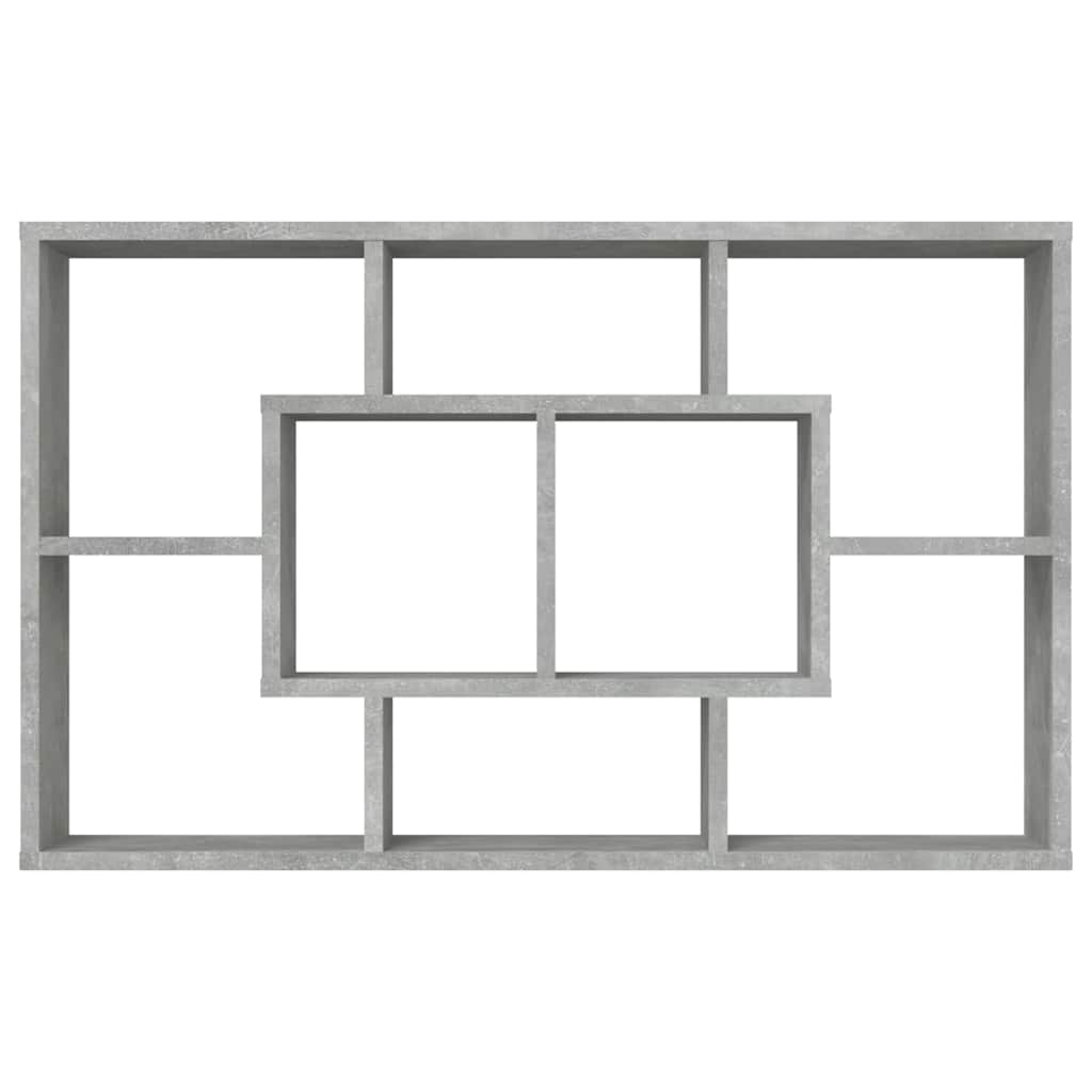 Wall Shelf Concrete Grey 85x16x52,5 cm Engineered Wood