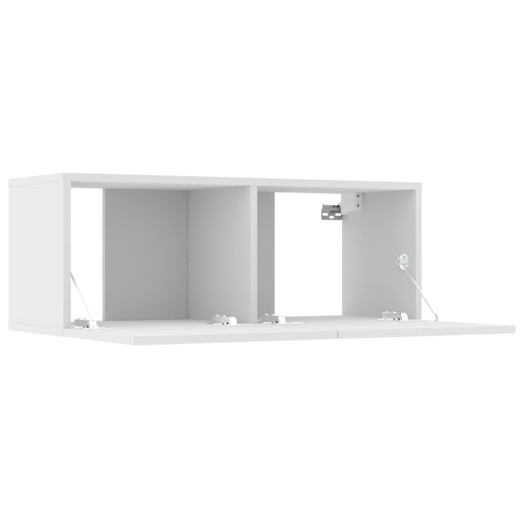 vidaXL TV Cabinets 2 pcs White 80x30x30 cm Engineered Wood