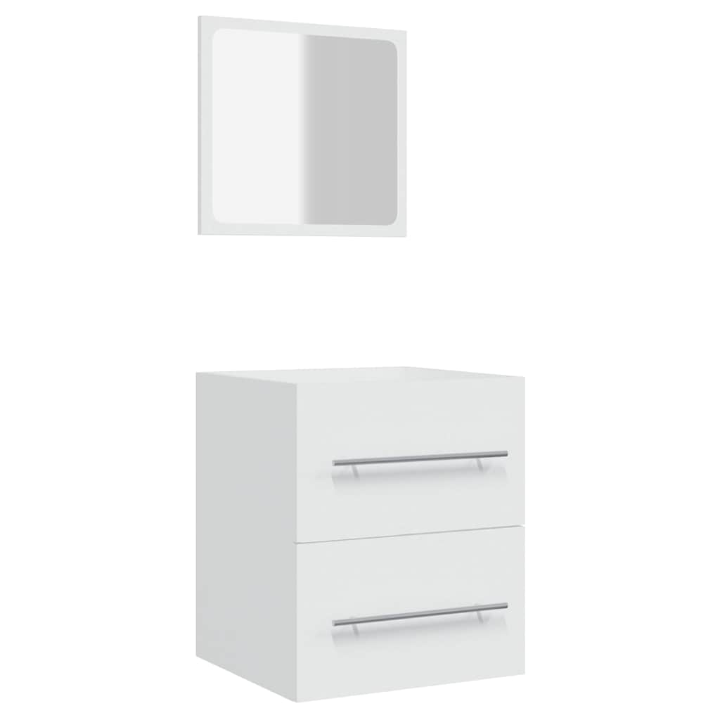 Bathroom Cabinet with Mirror White 41x38,5x48 cm