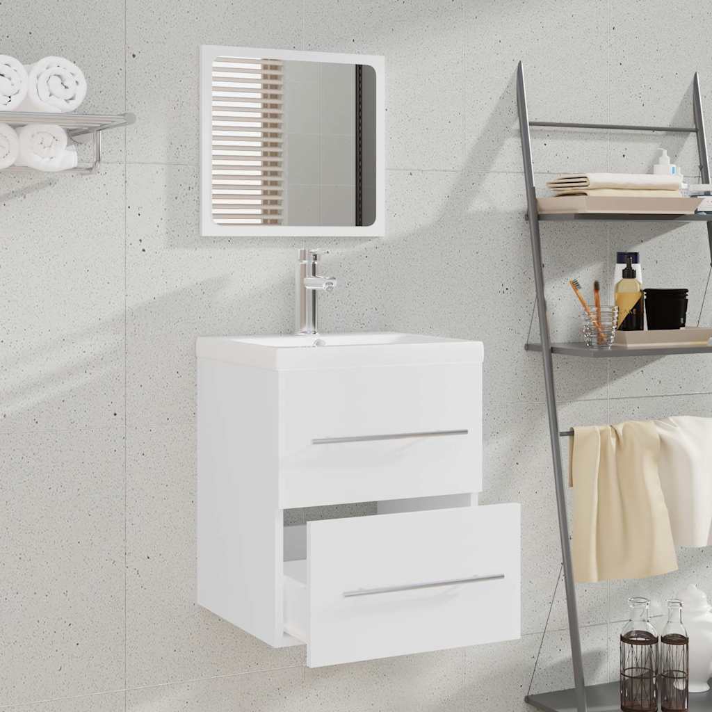 Bathroom Cabinet with Mirror White 41x38,5x48 cm