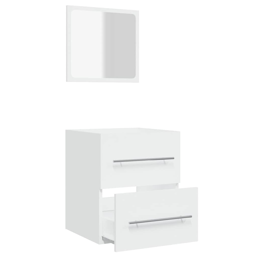 Bathroom Cabinet with Mirror White 41x38,5x48 cm