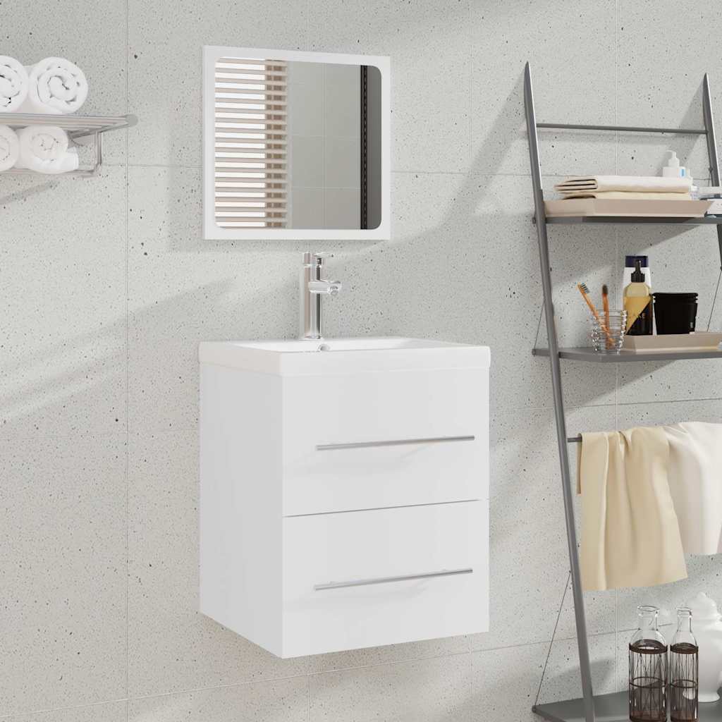 Bathroom Cabinet with Mirror White 41x38,5x48 cm
