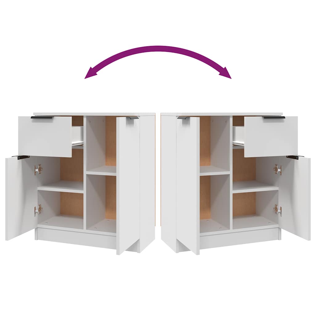 Sideboard White 60x30x70 cm Engineered Wood