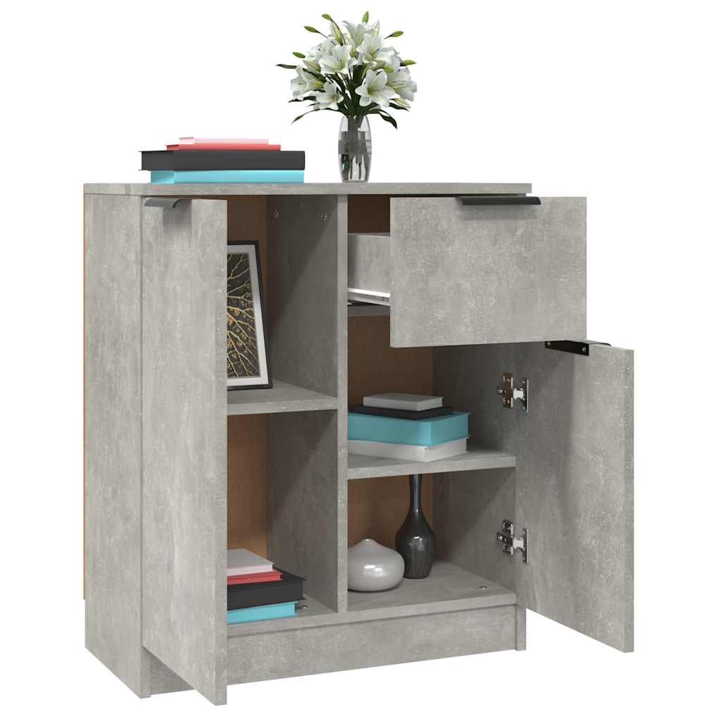 Sideboard Concrete Grey 60x30x70 cm Engineered Wood