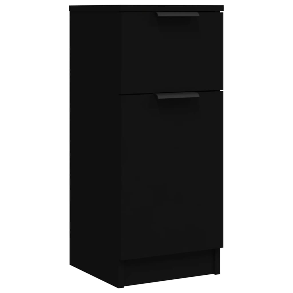 Sideboard Black 30x30x70 cm Engineered Wood