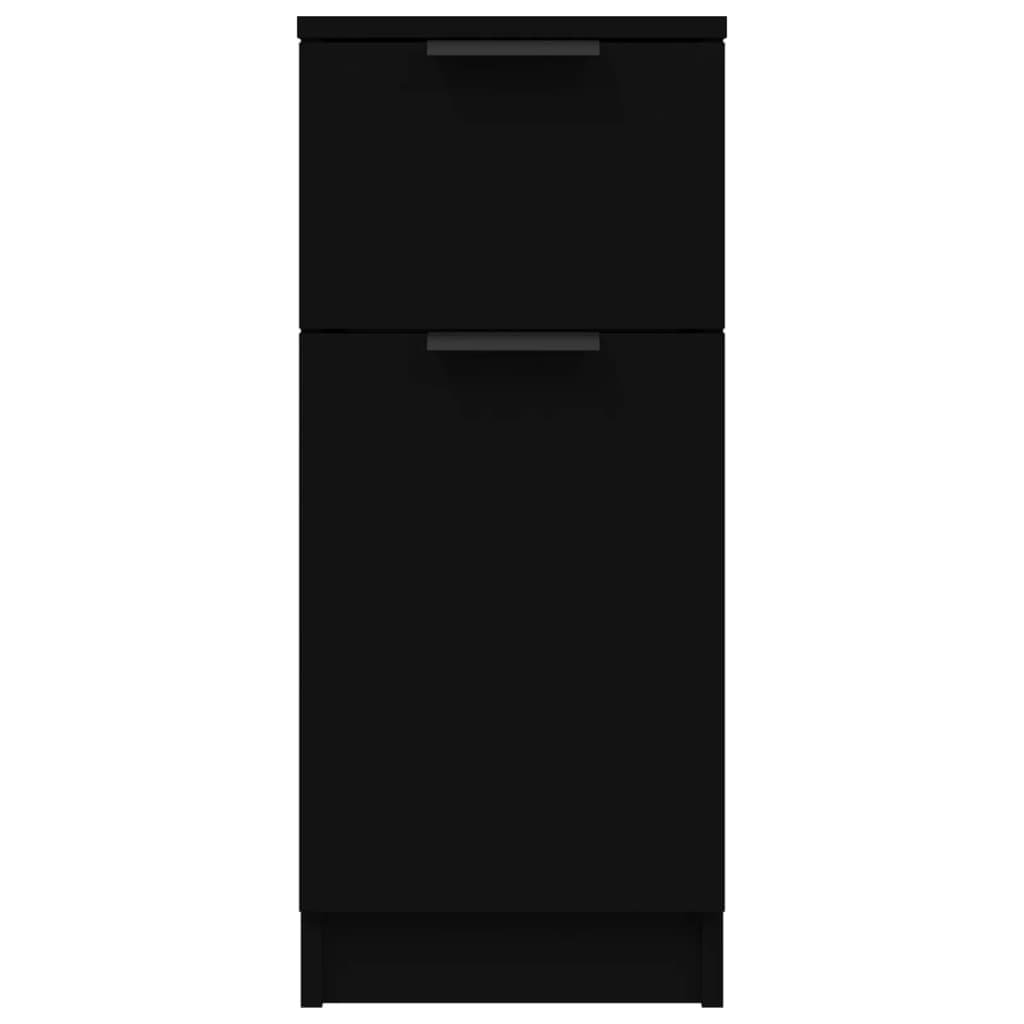 Sideboard Black 30x30x70 cm Engineered Wood