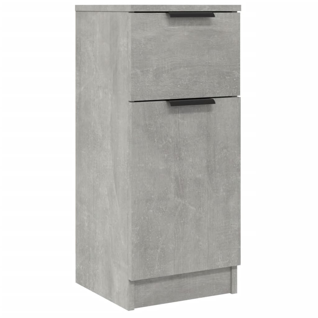 vidaXL Sideboard Concrete Grey 30x30x70 cm Engineered Wood