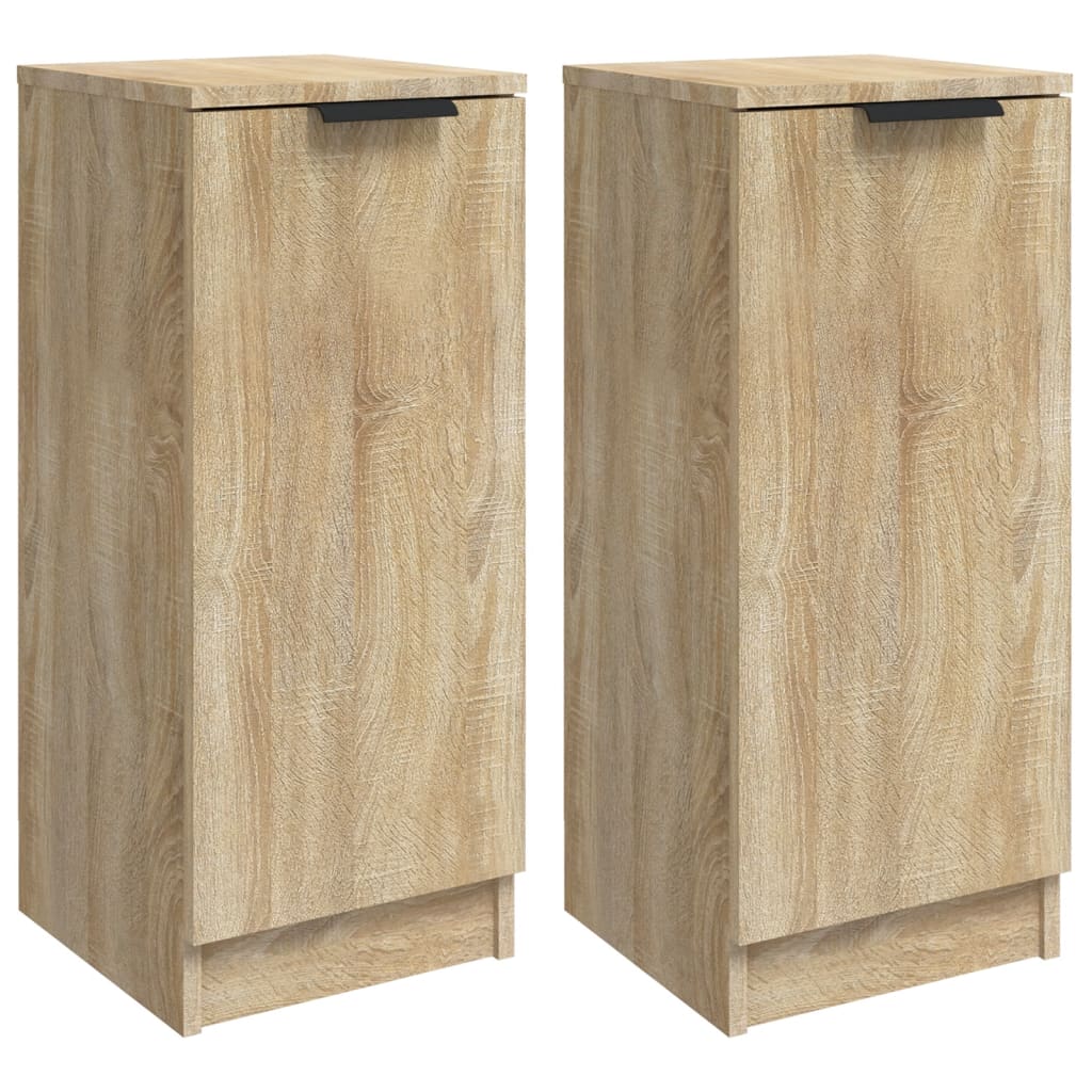 Dressoirs 2 stuks Sonoma Oak 30x30x70 cm Engineered Wood