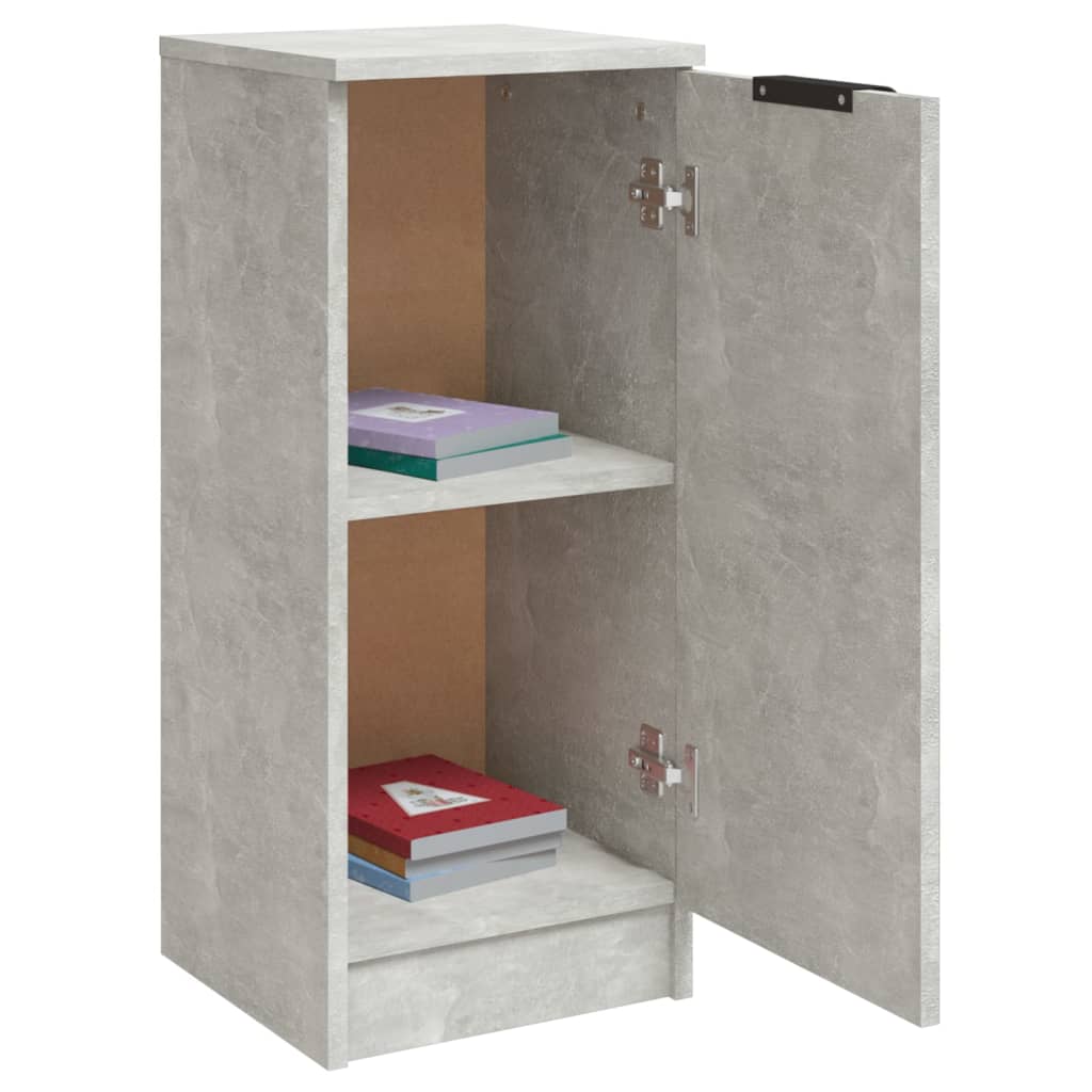 Sideboard Concrete Grey 30x30x70 cm Engineered Wood