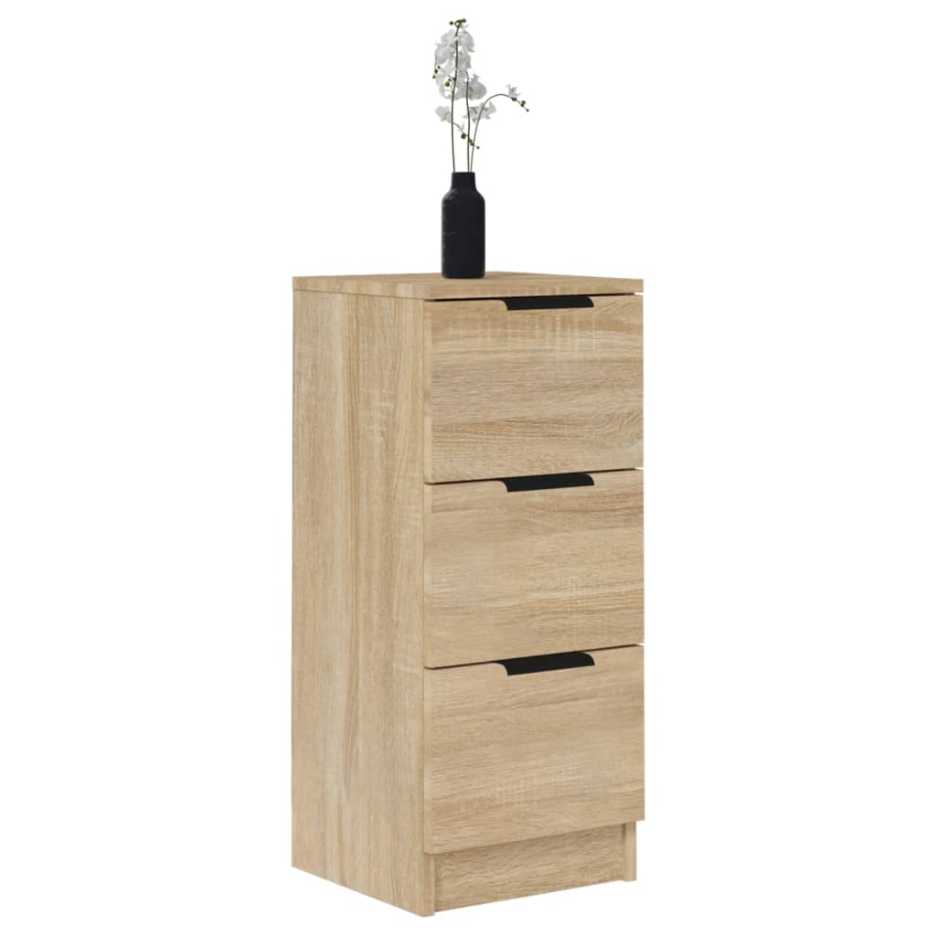 Sideboards 2 pcs Sonoma Oak 30x30x70 cm Engineered Wood
