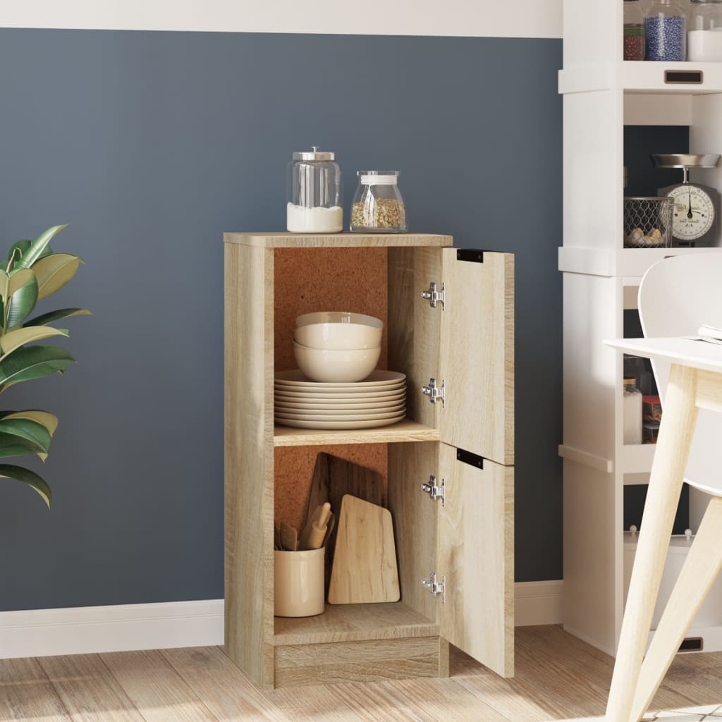 Sideboard Sonoma Oak 30x30x70 cm Engineered Wood