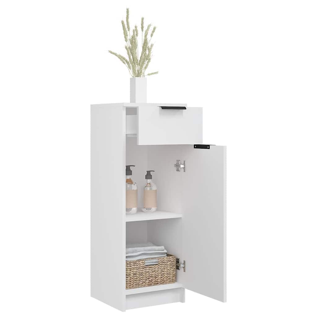 Bathroom Cabinet White 32x33,5x90 cm Engineered Wood