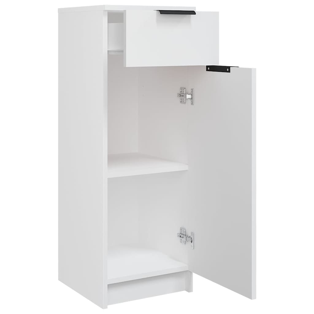 Bathroom Cabinet White 32x33,5x90 cm Engineered Wood