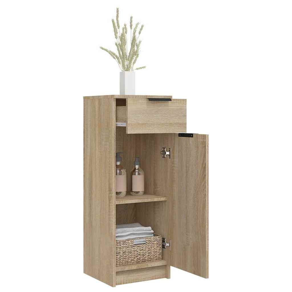 Bathroom Cabinet Sonoma Oak 32x33,5x90 cm Engineered Wood