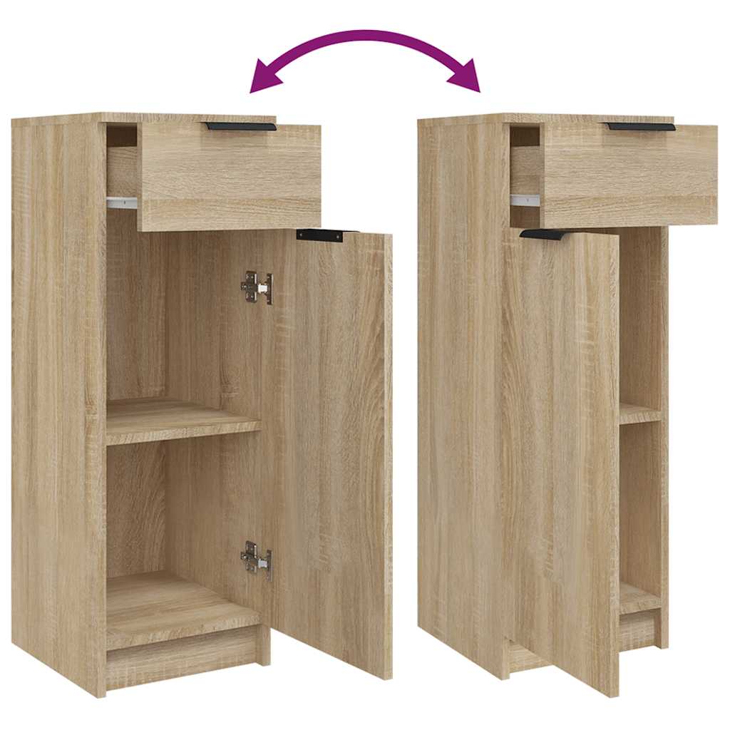Bathroom Cabinet Sonoma Oak 32x33.5x90 cm Engineered Wood